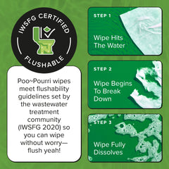 Cucumber Aloe Flushable Wipes - Poo~Pourri