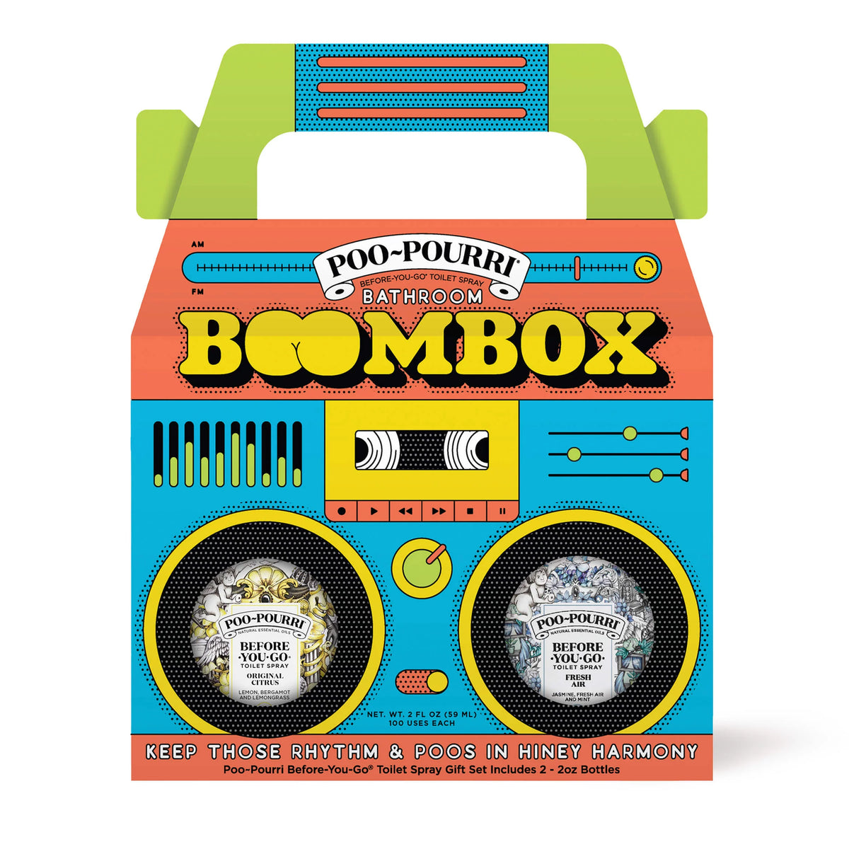 Bathroom Boombox Set - Poo~Pourri Toilet Spray